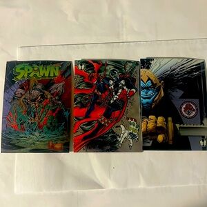 3 Spawn chromium cards 1996